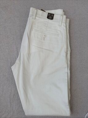 J.Crew 484 Slim Stretch Chino Pants Men’s 28x32 White NWT